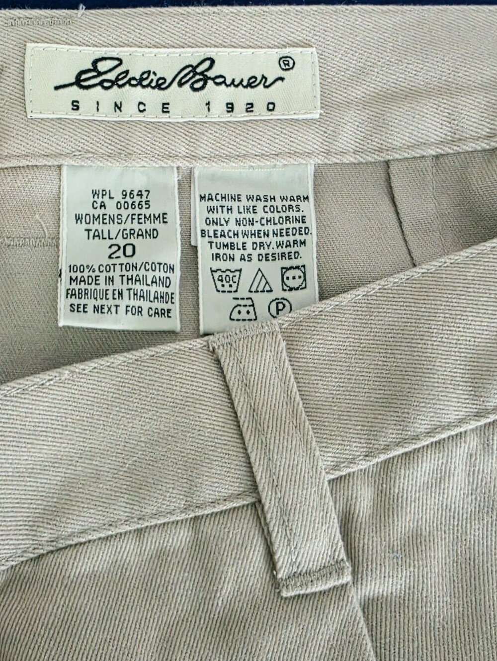 Eddie Bauer Cream Mini Skirt Size 20 Tall - Picture 5 of 5